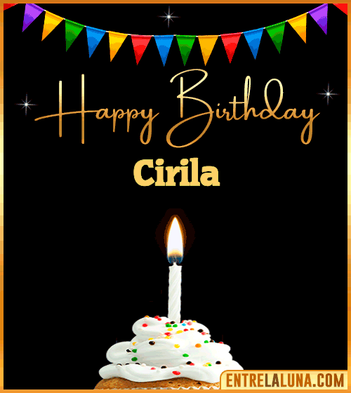 GiF Happy Birthday Cirila
